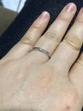 SILVERHOO-925 anillos de plata esterlina de Plata de Ley 925 con circón redondo geométrico, joyería fina minimalista