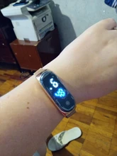 Reloj Led magnético para mujer, resistente al agua, táctil, Digital, de pulsera