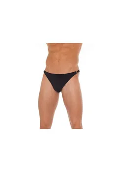 

Tanga Negro con Hebilla Talla Única