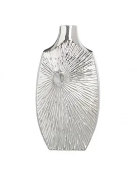 

VASE SILVER CERAMIC DECORATION 22X8,50X42 CM
