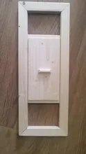 Rejilla de ventilación para baño de verano, ventana del obturador de fácil instalación, ventilación de aire para Sauna práctica, accesorios ajustables de madera de cedro suave para el hogar