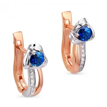 

Kabarovsky earrings with sapphires and diamonds in red gold