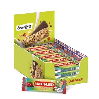 

Bars muesli-cranberry, sesame with seeds Chia, Musler 30g., (25 PCs)