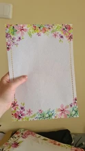 Papel de carta de impresión, papel de escritura de estilo Floral creativo, Retro, A4, dibujos animados, letras de amor pequeñas, papelería romántica, 40 Uds.