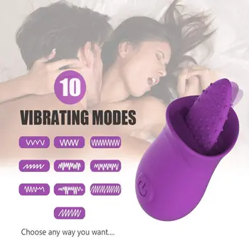 10 Strong Vibration Mini Licking Clitoris Stimulator Nipple Anus Massager Rechargeable Adult Sex Toy for Women Masturbation 2
