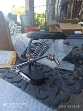 Lupa de soldadura con luz LED, lente auxiliar de 3.5X-12X, lupa de escritorio con Clip auxiliar, reparación de soldadura a tres manos