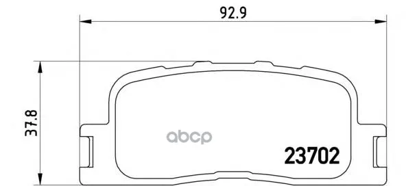 Колодки Тормозные Toyota Camry(_v30_) 2.4/3.0 0104/Highlander 0007 Задние Brembo P83088 Brembo арт. P83088