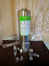 Kit de sistema generador de CO2 para acuario, cilindro generador de co2 de acero inoxidable, Kit de Reactor de dióxido de carbono para plantas