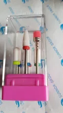 Juego de brocas de cerámica de diamante para uñas, máquina de manicura, accesorios de uñas, limas eléctricas para uñas, 7 Uds.