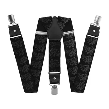 

Suspenders for trousers wide (3.5 cm, 3 clips, blue) 17-56388