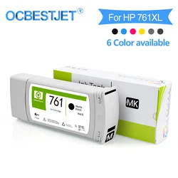 Cartouche d'encre pigmentée pour imprimante HP 761, Compatible avec OCBESTJET, 6 couleurs en option 