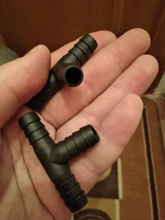 Conector en T de agua de conejo de 10mm, tubo de conexión, adaptador de plástico, bebedor de boquilla para pollo, equipo agrícola, tubo de riego, 10 Uds