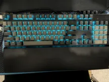 PBT Keycap Keyboard-Key-Cap Mx-Switches Cherry-Profile Gray Dolch Double-Shot Black Blue