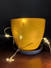 Fairy-Lights Battery-Operated Party-Use Copper 60-Star Outdoor LED Xmas Long for Silver-Color