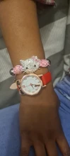 Reloj de moda para mujer, conjunto de pulsera para niños, correa de cuero, regalo para mujer, relojes de estudiante, relojes de dibujos animados bonitos