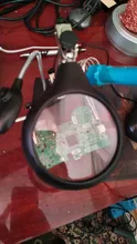 Lupa de soldadura con luz LED, lente auxiliar de 3.5X-12X, lupa de escritorio con Clip auxiliar, reparación de soldadura a tres manos