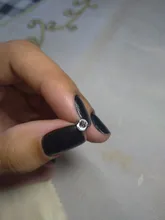 ANENJERY 925 de plata esterlina Simple circón de una sola fila pendientes para las mujeres brincos oorbellen pendientes de botón pendientes S-E14