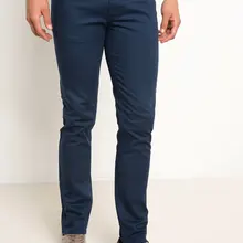 DeFacto мужские весенние повседневные длинные штаны, мужские одноцветные обтягивающие штаны, Мужские штаны со средней талией, Trousers-H1635AZ18SP