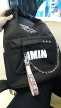 2020 Bangtan niños Rap monstruo JUNG KOOK mochilas JIMIN bolsas de la escuela Mochila bolsas de viaje portátil Mochila con cadena de puerto USB