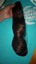 MANWEI-extensiones de cabello sintético para mujer, Clip largo y recto de una pieza, 5 Clips, pelo rubio falso, marrón y negro