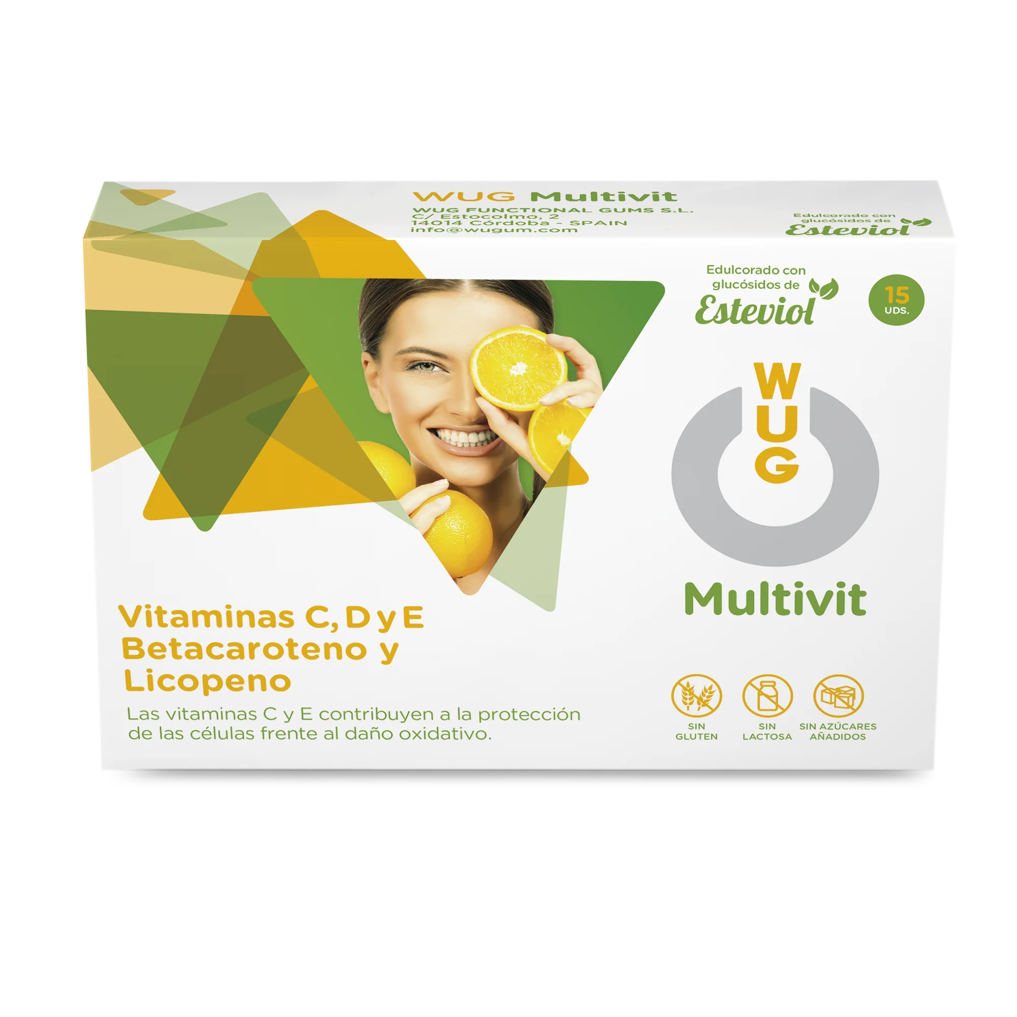 WUG CHICLE MULTIVITAMINICO MULTIVIT 15 UNIDADES REFORZAR CUIDADO DE LA SALUD антиоксидантный | Красота и здоровье