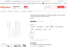 Tuya alarma de Casa fugas de agua alarma independiente WIFI fuga de agua Detector Sensor de alerta de inundación de desbordamiento de sistema de alarma de seguridad