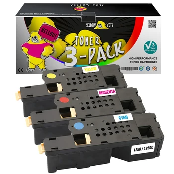 

3pcs 1250 Toner Cartridges Compatible for DELL 1250c C1760nw C1765nfw C1765nf 1350cnw 355cnw 1355cn printer