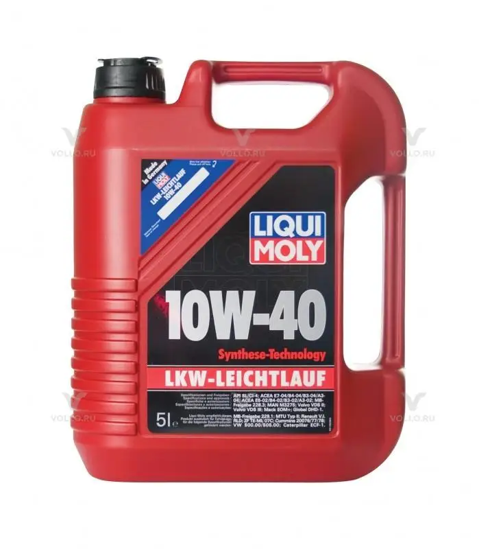 LIQUI MOLY LKW-Leichtlauf-Motoroil Basic10W-40, SL/CI-4, 5 л. A3/B3/E5/E7(4шт.)моторное масло,синтетика 8026
