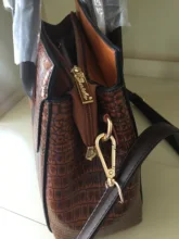 Retro Tote Handbags Crossbody-Bags Crocodile Female Designer Genuine-Leather Women
