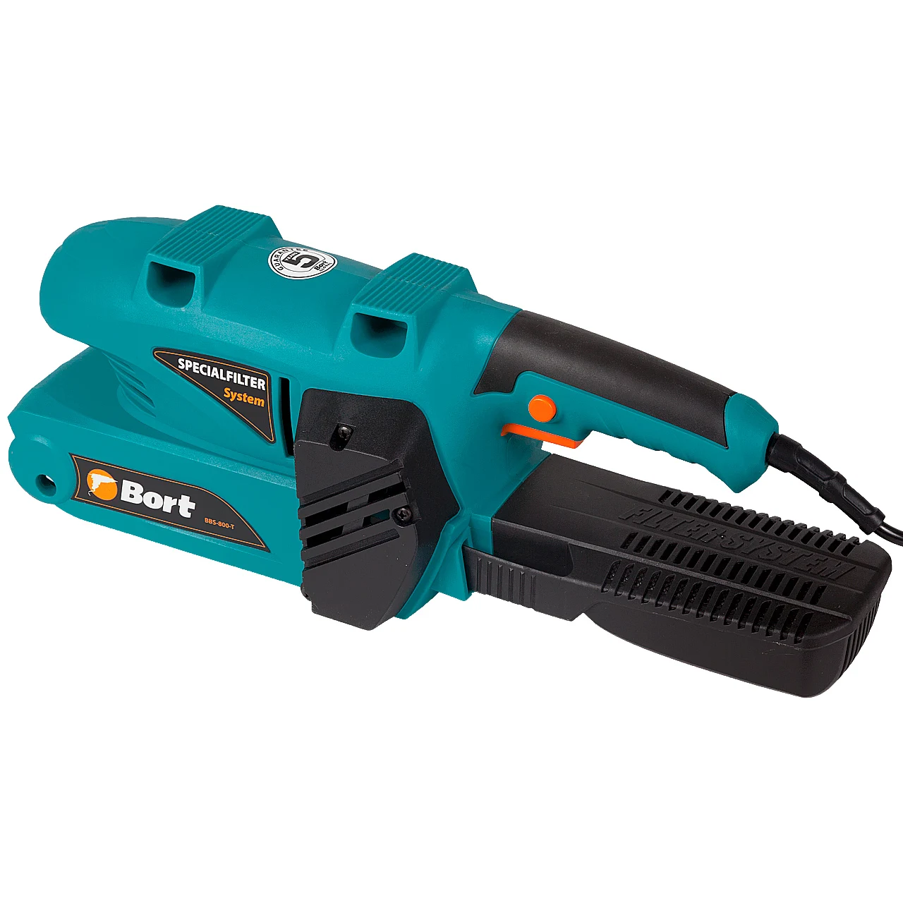 Машина шлифовальная ленточная Bort BBS-800-T (Мощность 750Вт, регулировка скорости, стационарная установка)