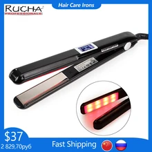 Выпрямитель для волос инфракрасный и Ультразвуковой профессиональный уход за холодными волосами Лечение утюгом для вьющихся сухих восстанавливающих поврежденных плоских утюгов