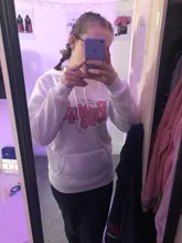 Bratz carta sudadera Harajuku Kawaii bonita Sudadera con capucha, para mujer Kpop ropa de invierno Camiseta holgada para mujer estética de sudaderas con capucha caliente