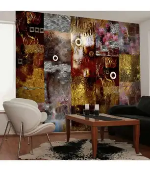 

Wallpaper-Painted Abstraction