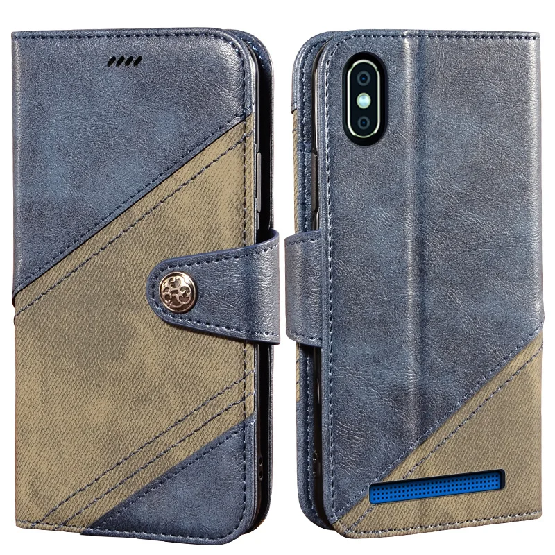 Чехол для телефона Leagoo M12, кожаный чехол-книжка на заднюю панель, магнитный противоударный флип-чехол на Leagoo M12, чехол