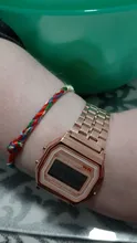Reloj Digital de lujo de oro rosa para mujer, pulsera electrónica LED de acero ultrafino, luminoso