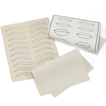 1PCS Lips Eyebrow Tattoo Latex Practice Tattoo Fake Skin for Beginner Designs Supplies