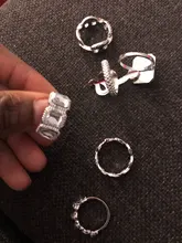 DIEZI-Conjunto de anillos para articulaciones estilo Hip Hop para mujeres y niñas, sortijas bohemias, Color dorado, Estilo Vintage