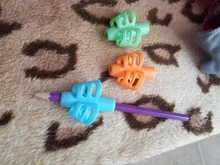 Lápiz para escribir para niños, soporte para bolígrafo de silicona para aprender a practicar, dispositivo para corregir postura, 3 uds.