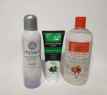 

Regalo belleza San Valentín. Agua micelar+Bruma antiedad O'lysee+Peeling facial. Para todo tipo de pieles. El mejor aliado