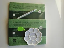 Bloc con hojas para pintura, papel artístico de 300g/m2, 100% de algodón para pintura con acuarela y bocetos