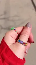 Anillo de corazón de amor esmaltado colorido gótico Vintage, anillos sencillos de Metal dorado y plateado para mujer, joyería Punk Rock