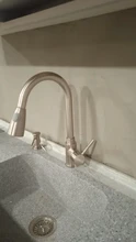 Grifos de plata de un solo tirador para cocina, grifo mezclador de agua giratorio de un solo orificio, 360 grados, 408906