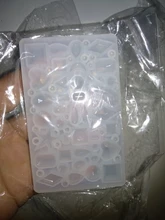 DIY espejo joyería cristal molde de resina epoxy amor geometría Luna variedad piedra preciosa colgante molde