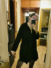 Chaqueta informal de pana para mujer, abrigos Vintage de manga larga con botones de Color liso, talla grande, botón señora