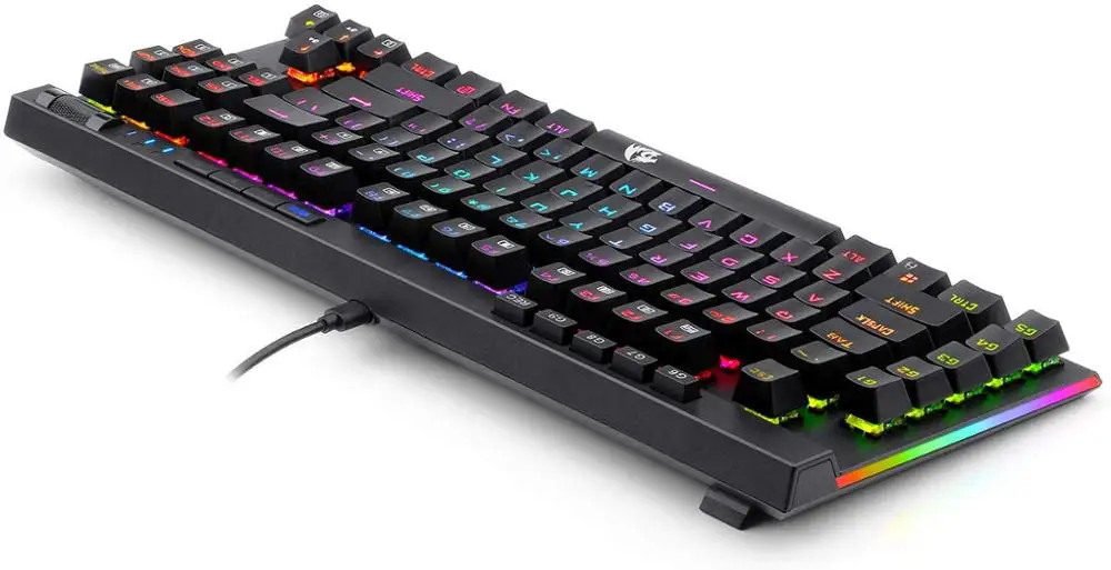 Redragon K587-PRO 87 клавиш компактная RGB TKL Механическая игровая клавиатура, клавиатура с 9 встроенными большие клавиши, оптические синие переключатели