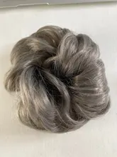 MANWEI-extensiones de cabello elásticas para mujer, cinta para el pelo, mechones de cola de caballo, piezas para el pelo, moño de Donut para novias