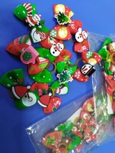 Bows Dog Hair-Bow Grooming Christmas-Dog Elastic-Rubber Cat Pet 10pcs 