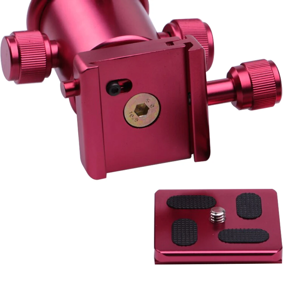 Red Color KS-0 High Quality Tripod Ball Heads Ballhead Camera Mounting Bracket With Quick Release Plate/Resistance