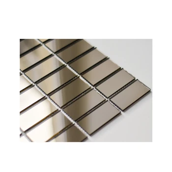 

Mirror mosaic on mesh Kristan mosaic 63mm x 30mm bronze B63 decor glass tile