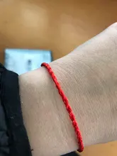 Pulsera de hilo rojo Unisex, para parejas, amigos, la suerte, regalos, joyería hecha a mano, 10 Uds.